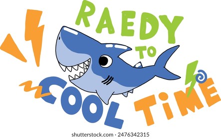 Ready to cool time. Print for t-shirt, stationery and other design.