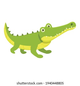 Ready crocodile icon. Cartoon of Ready crocodile vector icon for web design isolated on white background