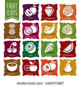 Ready design fruit icon set