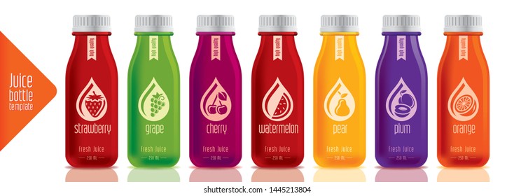 Ready design juice bottle set