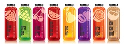 Ready Design Vector Juice, Fruit Bottle Set