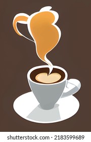 Ready to drink cup of coffee