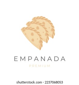 Ready to Eat Empanada Vector Illustration Logo