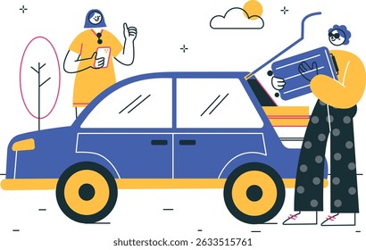 pronto para viagem ilustração vetor design