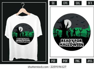 Ready for Halloween t shirt design