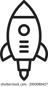 Ready to Launch icon vector image. Can also be used for Business Startup. Suitable for mobile apps, web apps and print media.