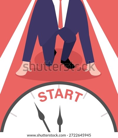 Ready to Launch at the Starting Line