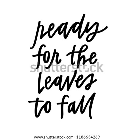Ready for the leaves to fall