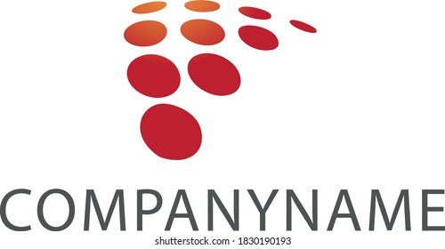 Ready Logo In The Shape Of A White Convex Triangle Covered With A Red Louvre