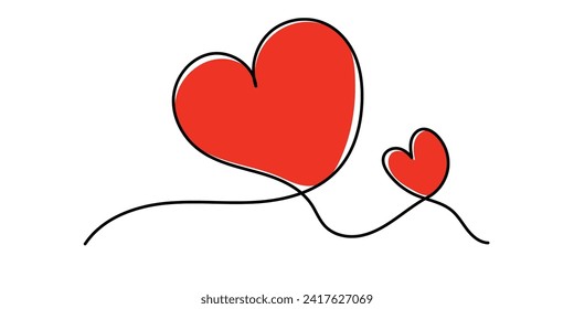 ready love illustration. . for wall decoration or as a background for expressing affection to someone. Crayon outline drawing style. Hand drawn trendy Vector illustration.