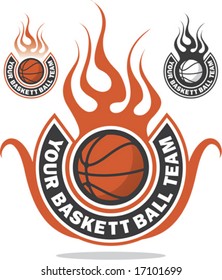 Ready made basketball logo