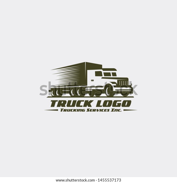 Ready made truck logistic\
logo