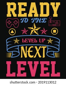 listo para el siguiente nivel de diseño de camisetas para el juego