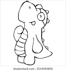 LISTO PARA LA FIESTA DINO VECTOR