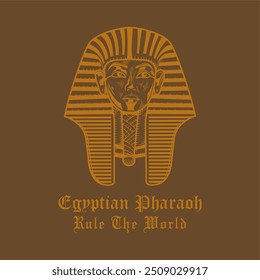 ready to print design on t shirt.Egyptian Pharaoh