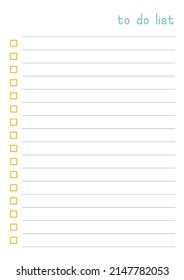 Ready to Print To Do List