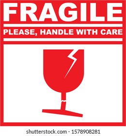 Ready Print Fragile Please Handle Care Stock Vector Royalty Free 1578908281