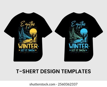 Ready for print and mock up t-shirt design templates layout