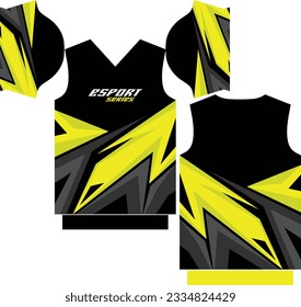 Ready to print short-sleeve gaming jersey design. Design for sublimation print