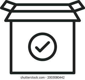 Imagen vectorial de icono de producto lista. También se puede utilizar para Business Startup. Adecuado para aplicaciones móviles, aplicaciones web y medios impresos.