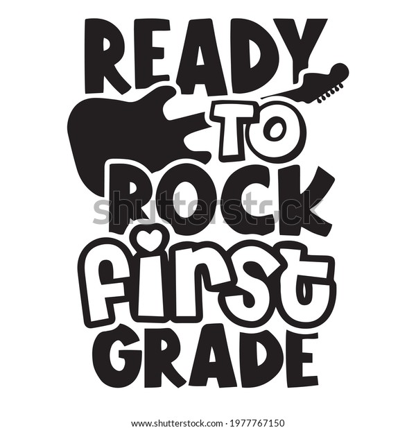 Ready Rock First Grade Background Inspirational Stock Vector (Royalty ...