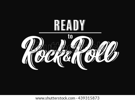 Ready Rock Roll Poster Stock Vector (Royalty Free) 439315873 - Shutterstock