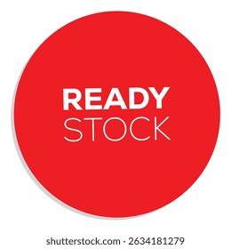 ready stock icon with white background