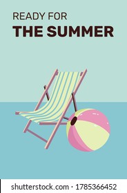 Ready for the summer vector poster
