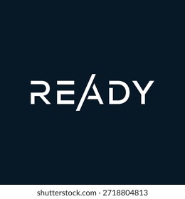 ready text logo design inspiration