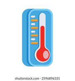Ready to use 3d style icon of temperature meter