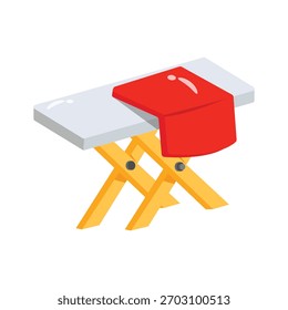 Listo para usar icono de estilo 3d de tablero de hierro
