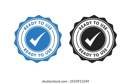 Ready to use badge design template illustration