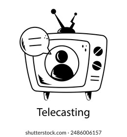 Ready to use Doodle Icon von Telecasting 