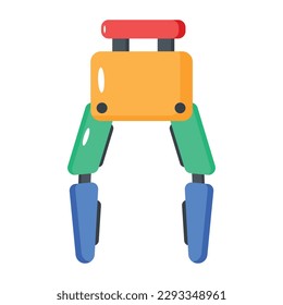 Ready to use flat design of robotic arm 