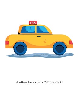 Ready to use flat icon of taxi travel 