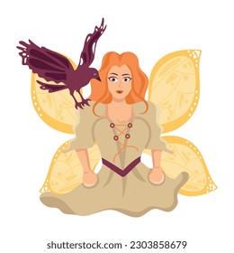 Ready to use flat illustration of mythical creature 