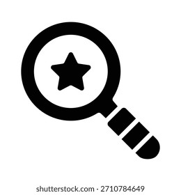 Listo para usar el icono de glifo de la búsqueda de eventos