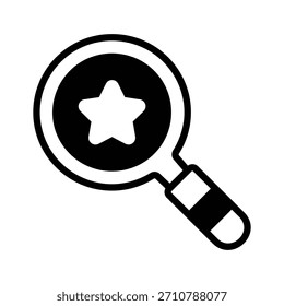 Listo para usar el icono de glifo de la búsqueda de eventos