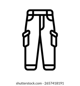 Bereit zu verwenden Glyphe Stil Symbol der Mode Hosen