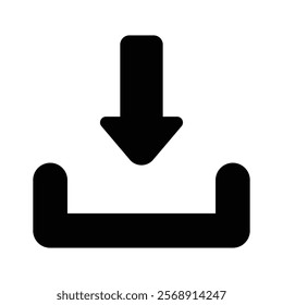 Ready to use icon of download in editable style, up for premium use