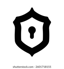 Ready to use icon of shield in trendy style