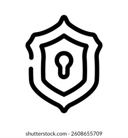 Ready to use icon of shield in trendy style