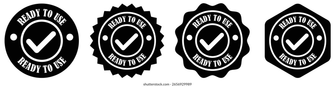 Ready to use icons set in different style on white background. Ready to use quality badge. Ready to use verified labels. Vector illustration