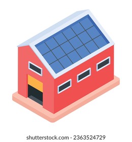 Ready to use isometric icon of farm house  svg