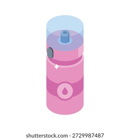 Ready to use isometric icon of gym water bottle