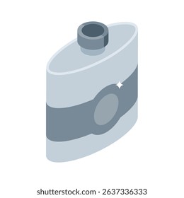 Ready to use isometric style icon of liquor flask