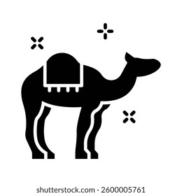 Ready to use line style icon of camel