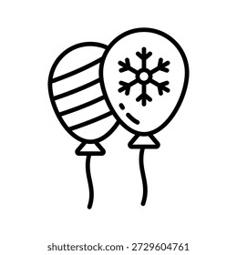 Bereit zur Verwendung des Linienstil-Symbols, das Ballon-Bündel anzeigt