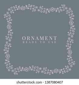 Ready to use ornament frame vector