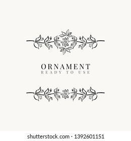 Ready to use ornament frame vector